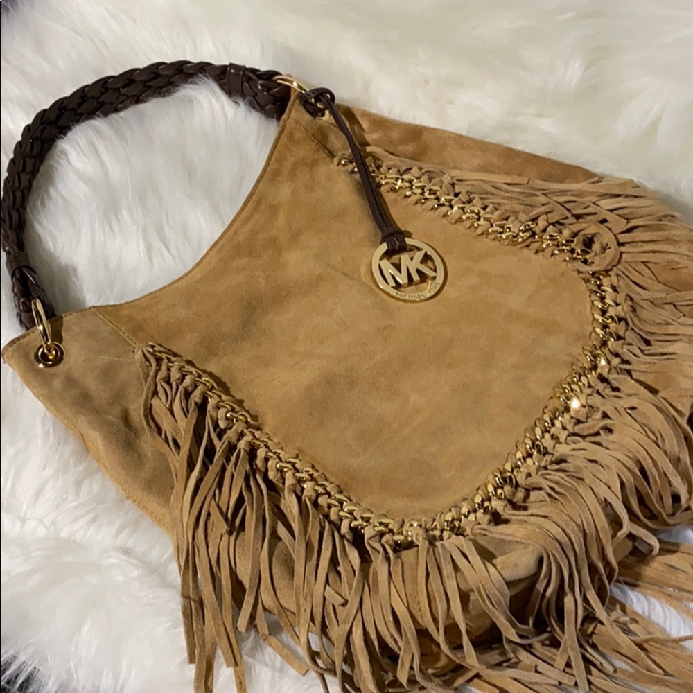 Michael Kors Tassel leather handbag with Gold HW
